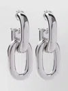 Rabanne Xl Link Double Hoop Earrings In Purple