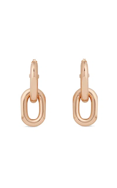 RABANNE XL LINK ROSE GOLD-TONE DROP EARRINGS