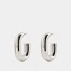 Rabanne Xl Link Earrings - Paco  - Brass - Silver In Silver