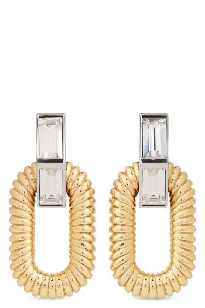 Rabanne 'xl Link' Earrings In Gold