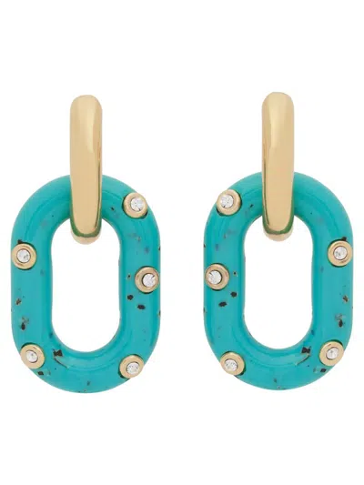 Rabanne "xl Link" Earrings In Multicolour
