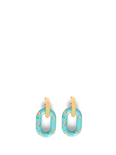 Rabanne Xl Link Earrings In Multicolour