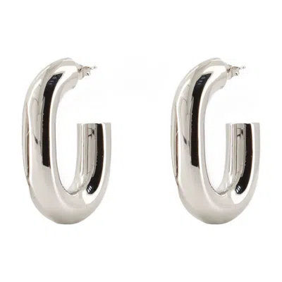 Rabanne Paco  Xl Link Earrings In Silver