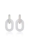 Rabanne Xl Link Earrings In Silver