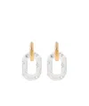 Rabanne Xl Link Earrings In White