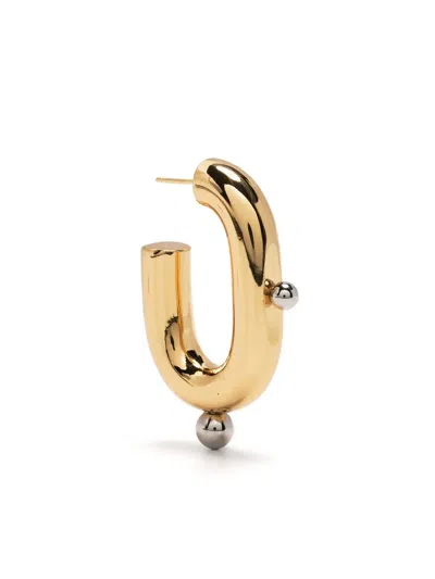 Rabanne Xl Link Comet Hoop Earrings In Gold