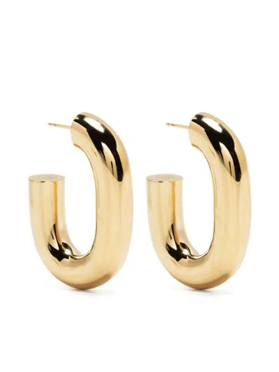 Rabanne Xl Link Hoops Accessories In Grey