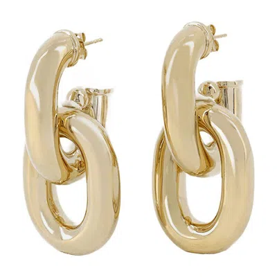 Rabanne Xl Link Hoops Earring In Gold