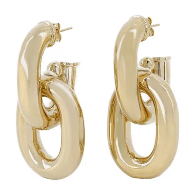 Rabanne Xl Link Hoops Earring Paco  Gold Metal