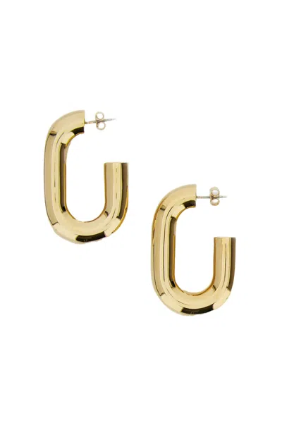 Rabanne Xl Link Hoops With Unique Square Design In Gold