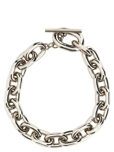Rabanne Bold Link Chain Necklace In Metallic