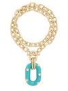 Rabanne Chunky Chain Pendant Necklace In Gold