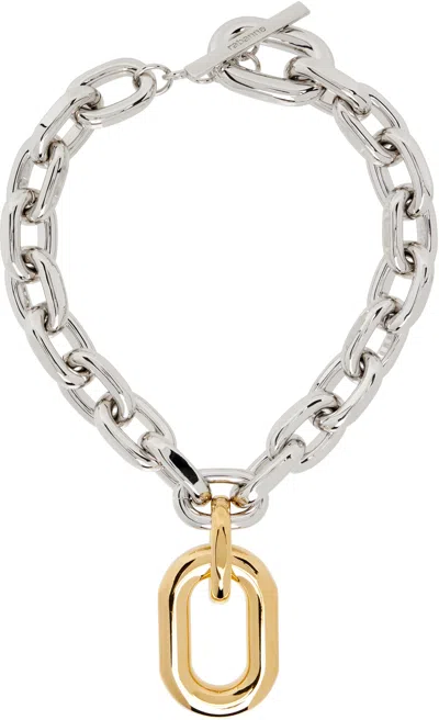 Rabanne Xl Link Necklace In Silver