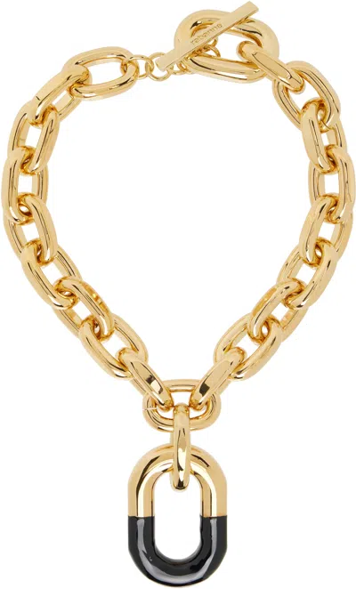 Rabanne Xl Link Necklace In Gold