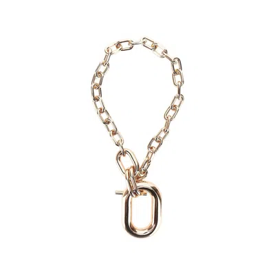 Rabanne 'xl Link' Necklace In Brown