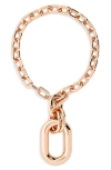 Rabanne Chunky Chain Oval Pendant Necklace In Gold