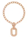 Rabanne Chunky Chain Oval Pendant Necklace In Gold