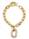 Rabanne Crystal-embellished Chain Necklace In Gold