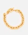 Rabanne Chunky Gold Chain Bracelet With Toggle Clasp In Gold