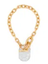 Rabanne Xl Link Necklace In Gold