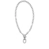 Rabanne Xl Link Necklace In Silver Aluminium In Silver