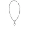 Rabanne Xl Link Necklace In Silver Aluminium In Silver