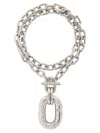 Rabanne Iconic Xl Chain-link Crystal-embellished Necklace In Metallic