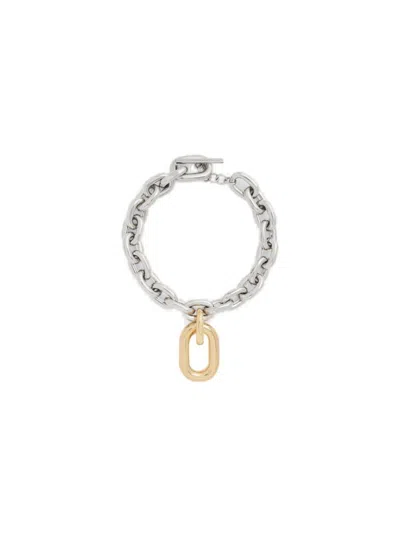 Rabanne Xl Link Necklace Silver And Gold