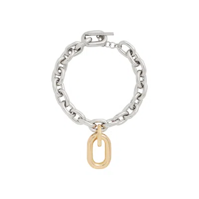 Pre-owned Rabanne Xl Link Necklace 'silver/gold' | Women's Size Onesize