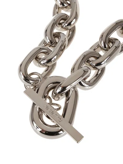 Rabanne Xl Link Necklace With Interwoven Design In Metallic
