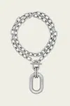 Rabanne Xl Link Pendant In Silver