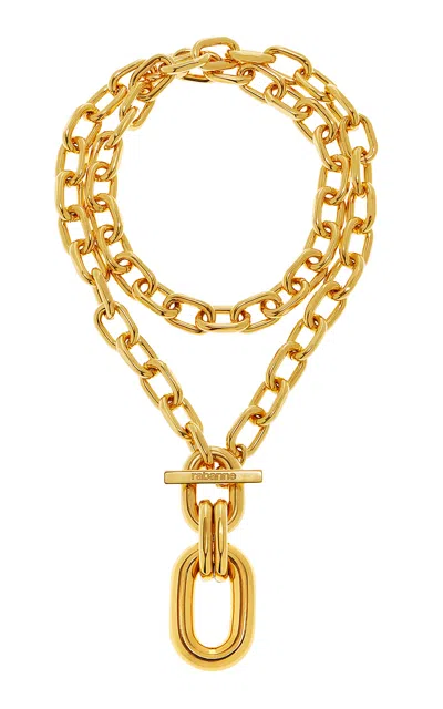 Rabanne Xl Link Pendant Necklace In Gold