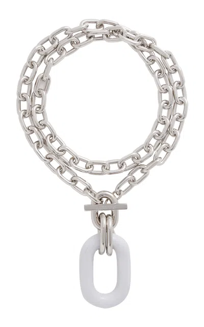 Rabanne Xl Link Pendant Necklace In Metallic