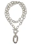 Rabanne Xl Chunky Link Pendant Necklace In Silver