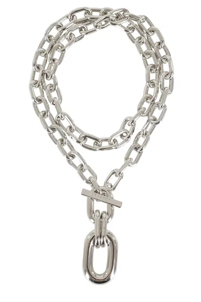 Rabanne Xl Chunky Link Pendant Necklace In Silver