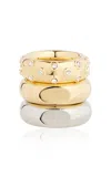 Rabanne Xl Link Ring Set In Multi