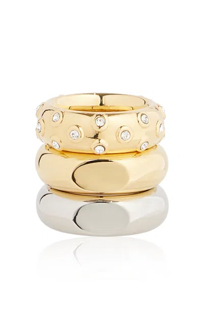 Rabanne Xl Link Ring Set In Multi