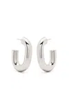 Rabanne Xl Link Hoop Earrings In Silver