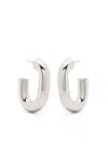 Rabanne Xl Link Silver Hoop Earrings