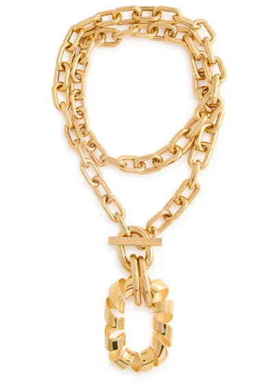 Rabanne Xl Link Twist Chain Necklace In Gold