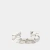 Rabanne Xl Link Twist Cuff Bracelet -  - Metal - Silver In Silver