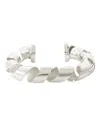 Rabanne Xl Link Twist Cuff Bracelet -  - Metal - Silver In Silver