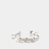 Rabanne Xl Link Twist Cuff Bracelet -  - Metal - Silver In Silver