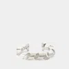 Rabanne Xl Link Twist Cuff Bracelet -  - Metal - Silver In Silver