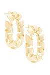 Rabanne Xl Link Twist Earrings In Gold