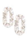 Rabanne Xl Link Twist Earrings In Silver