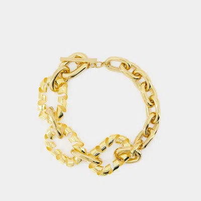 Rabanne Xl Link Twist Necklace -  - Metal - Gold
