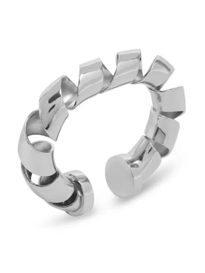 Rabanne Xl Link Twisted Bracelet In Silver