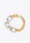 Rabanne Xl Link Two-tone Necklace In Gold