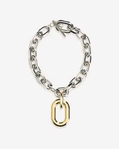 Rabanne Xl Necklace In Metallic